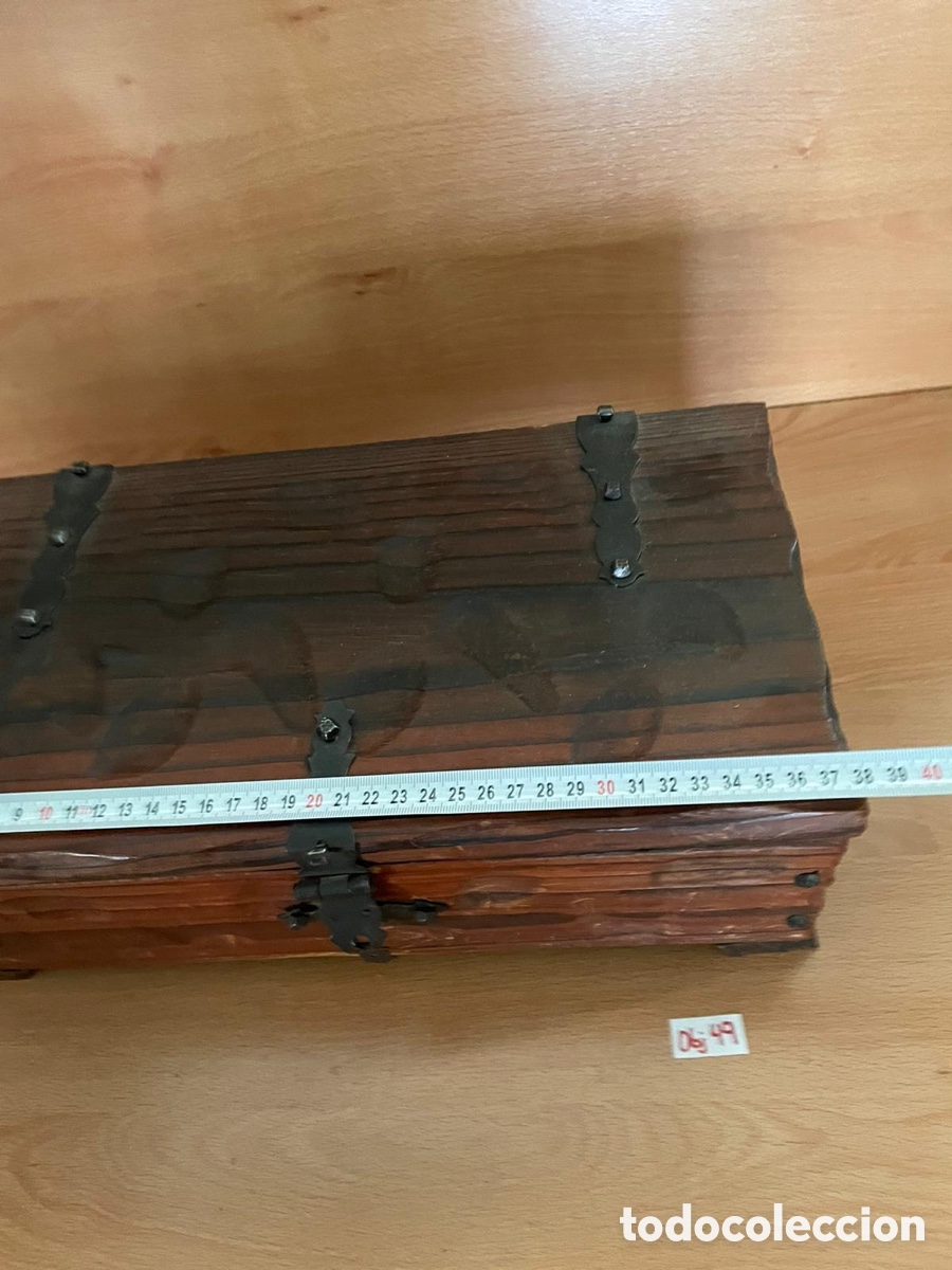 Antig&uuml;edades: Ba&uacute;l de madera antiguo - Foto 4