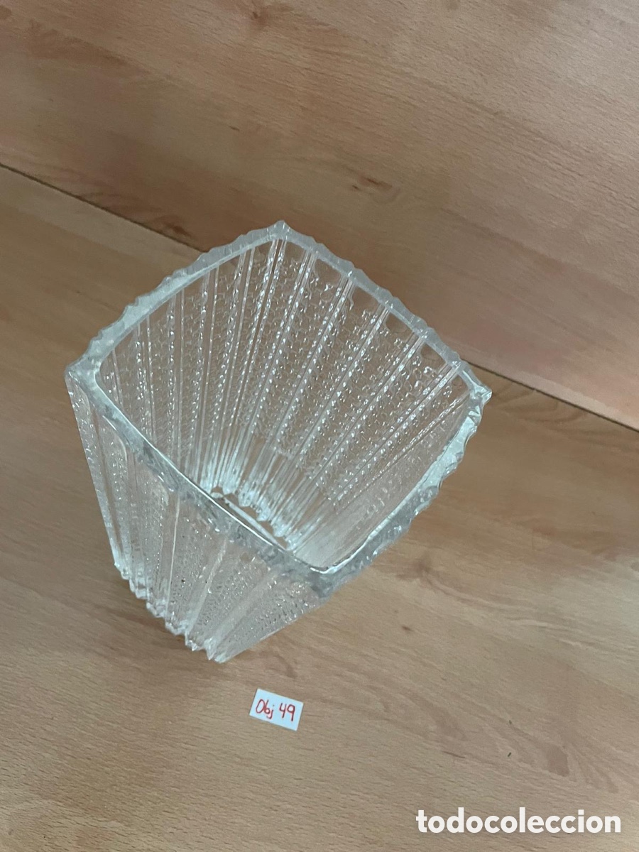 Antig&uuml;edades: Antiguo jarr&oacute;n de cristal checoslovaco - Foto 3