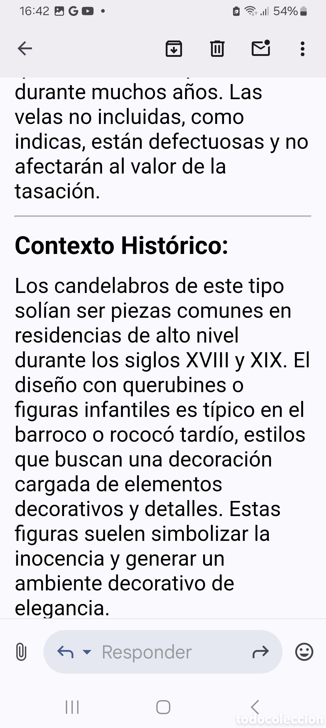 Antig&uuml;edades: CANDELABROS DE BRONCE GRANDES - Foto 13
