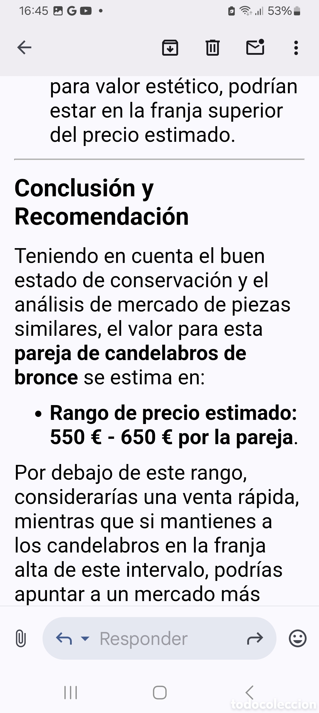 Antig&uuml;edades: CANDELABROS DE BRONCE GRANDES - Foto 21
