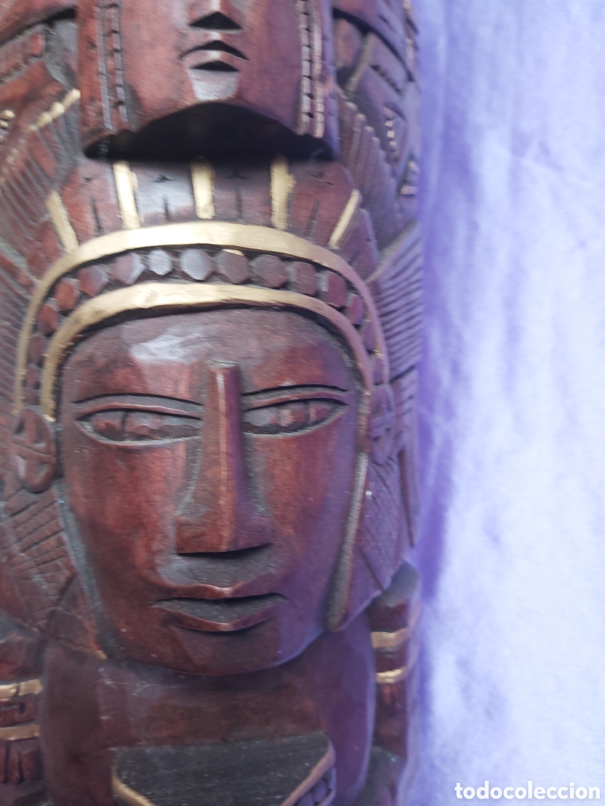 Antig&uuml;edades: ESCULTURA TALLADA EN MADERA - Foto 11