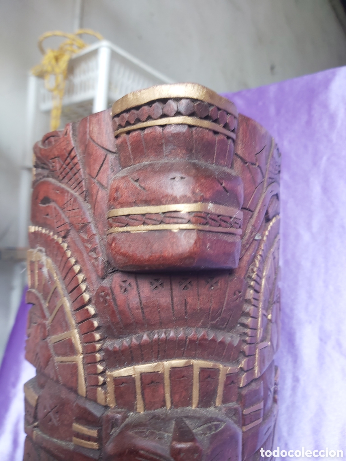 Antig&uuml;edades: ESCULTURA TALLADA EN MADERA - Foto 13