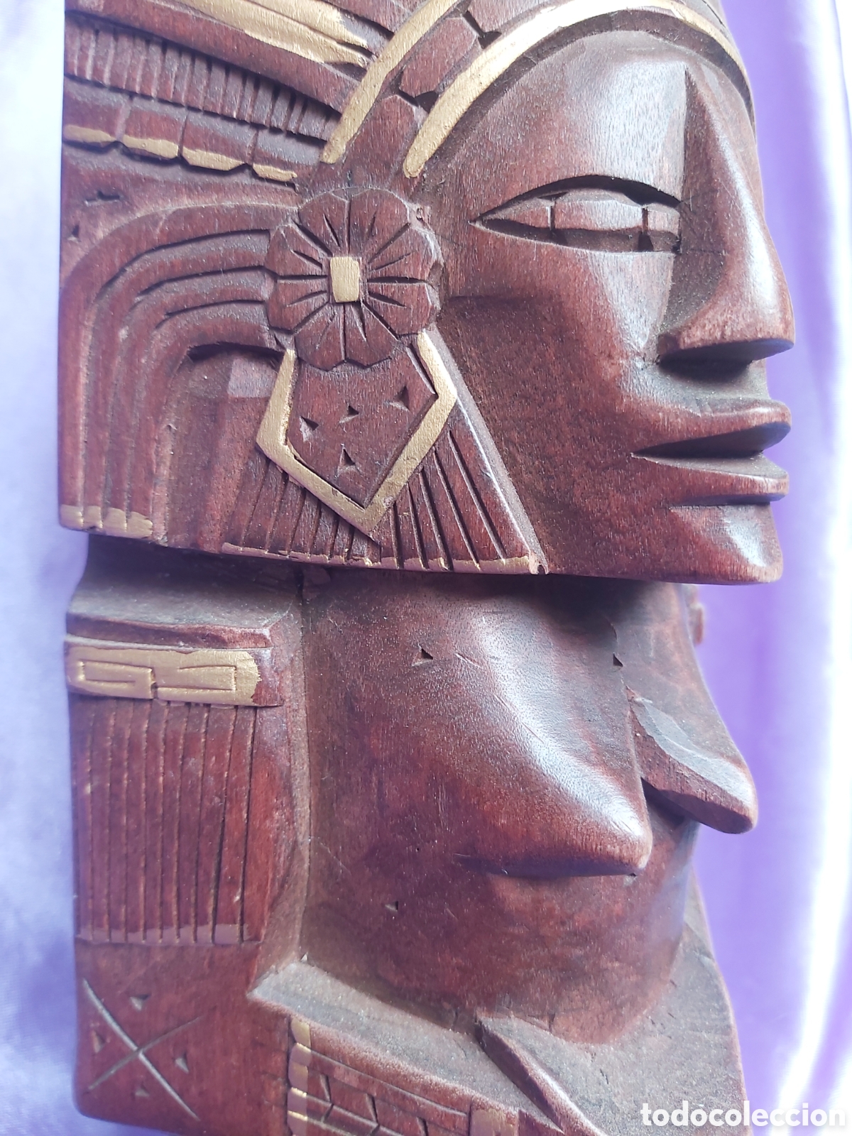 Antig&uuml;edades: Escultura maya tallada en madera - Foto 7