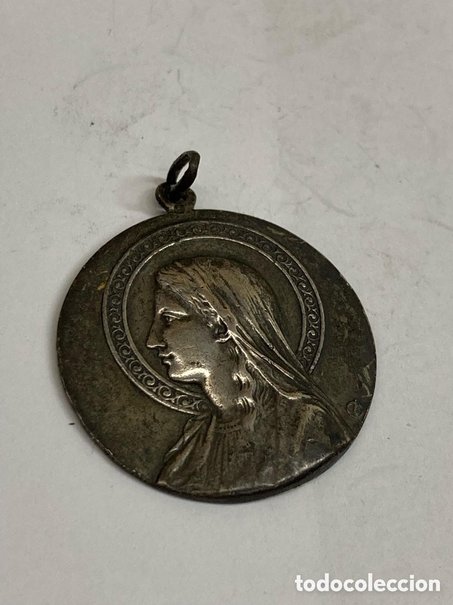 Antig&uuml;edades: Medalla de plata religiosa C257 - Foto 1