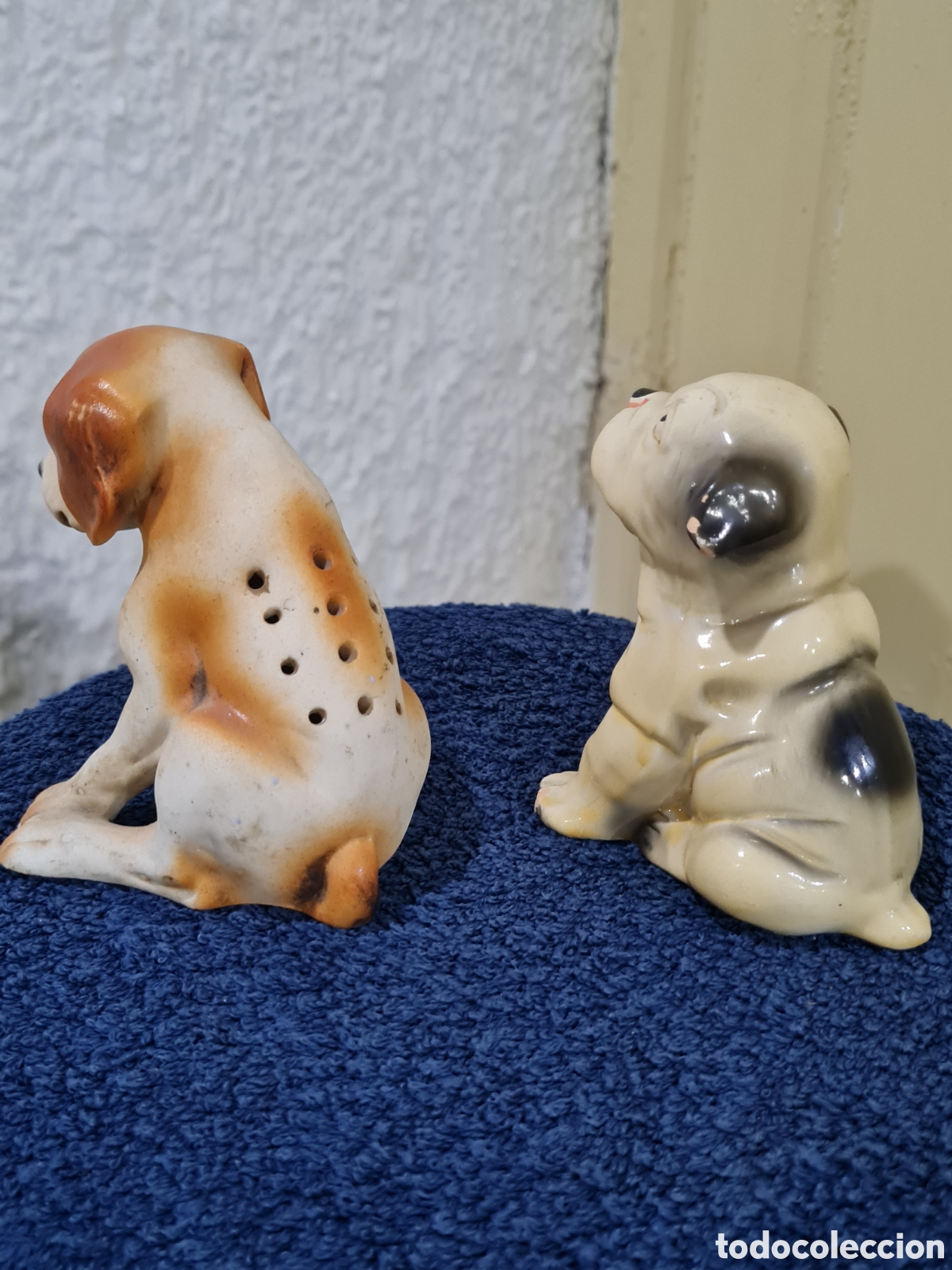 Antig&uuml;edades: Antigua pareja de perros - Foto 4