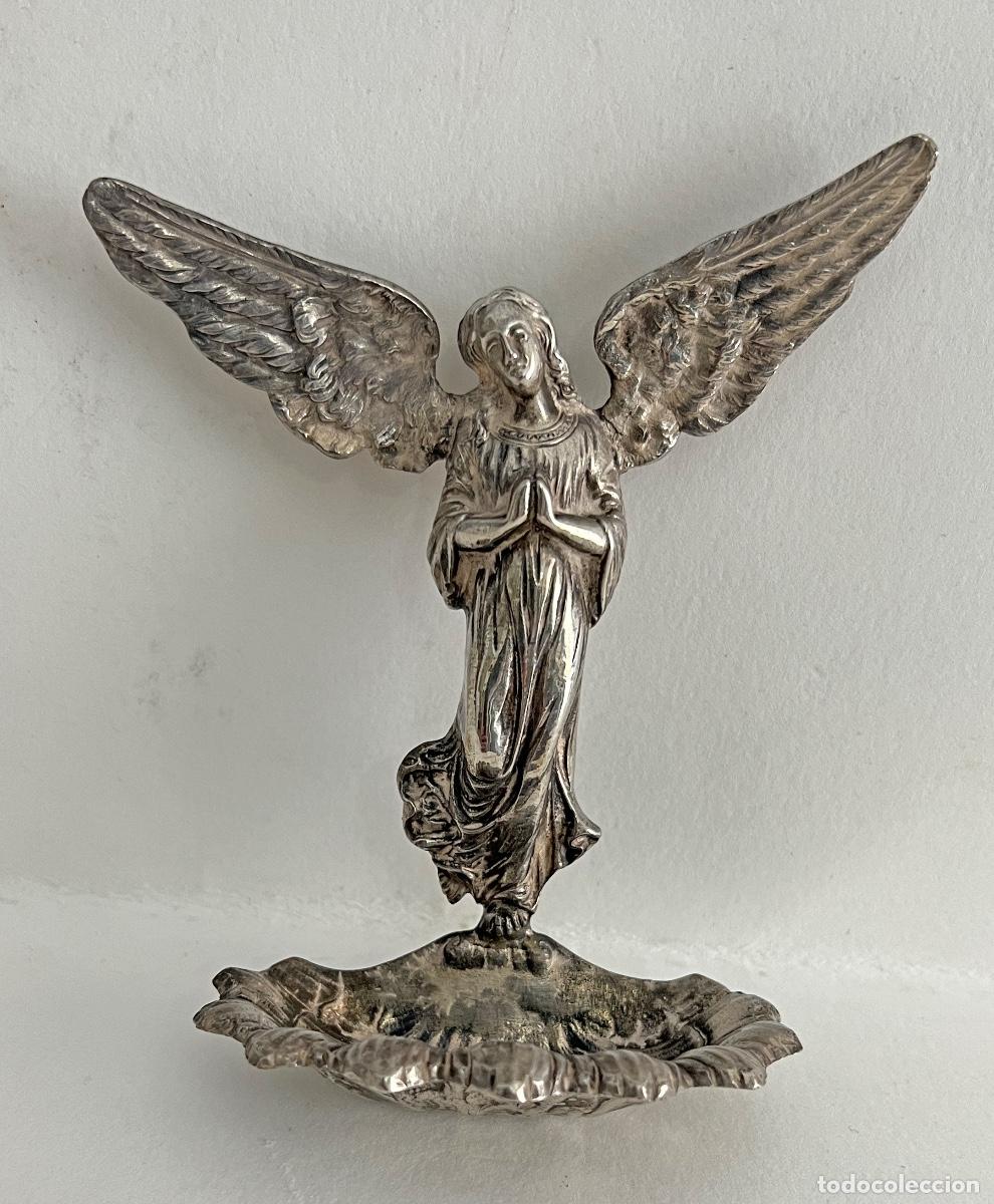 Antig&uuml;edades: Benditera de plata antigua - Foto 1