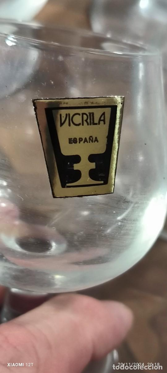 Antig&uuml;edades: 8 copas co&ntilde;ac Brandy Vicrila NUEVAS - Foto 2