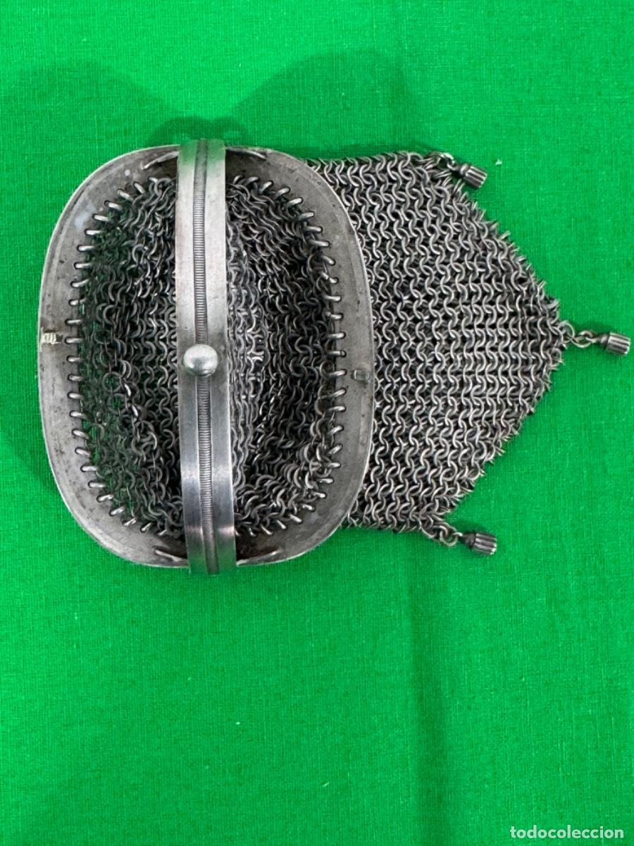 Antig&uuml;edades: ANTIGUO MONEDERO DE MALLA EN PLATA, 82Gr - Foto 3