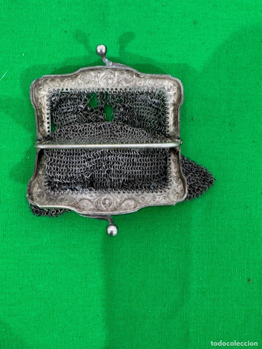 Antig&uuml;edades: ANTIGUO MONEDERO DE MALLA EN PLATA, 53Gr - Foto 4
