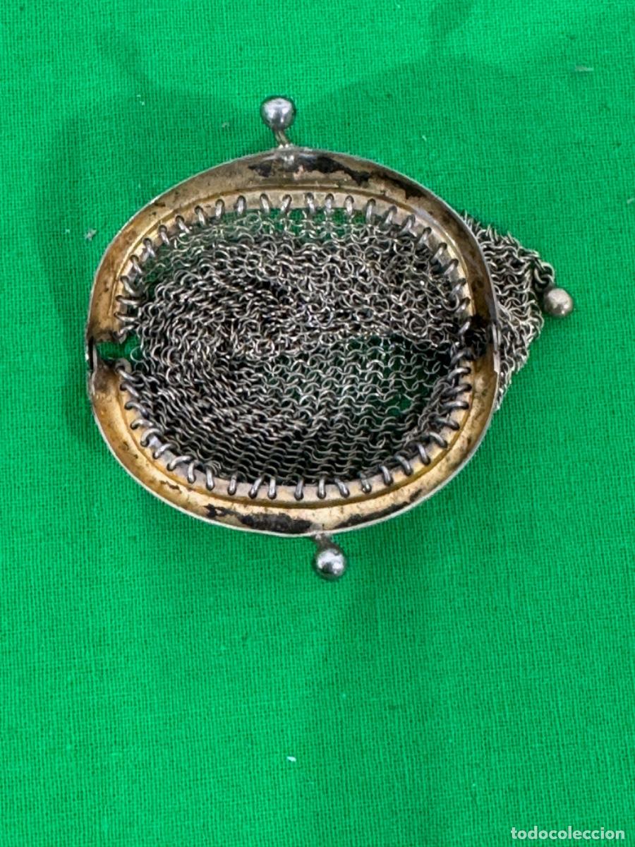 Antig&uuml;edades: ANTIGUO MONEDERO DE MALLA EN PLATA, 20Gr - Foto 3