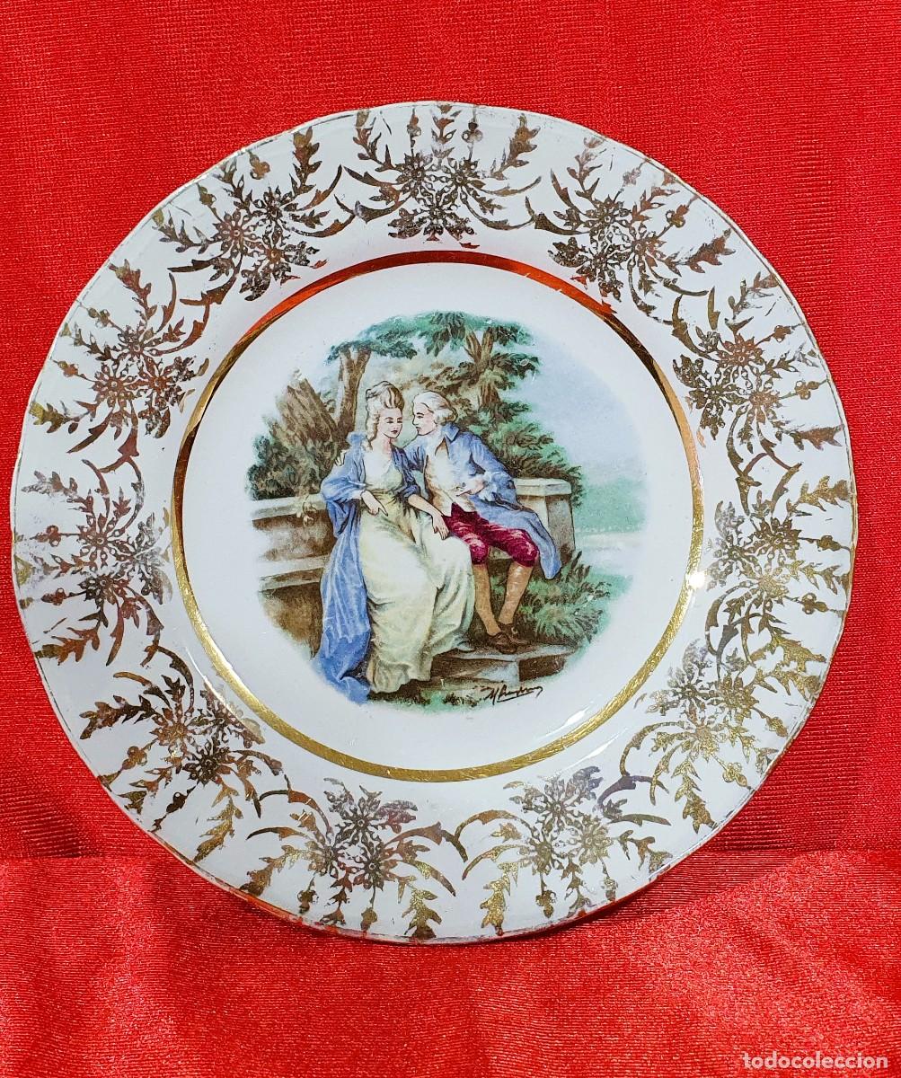 Antiquit&eacute;s: Vintage 2000 Atenas Grecia Keramikos Hecho a mano Placa de pared de cer&aacute;mica griega pintada y decora