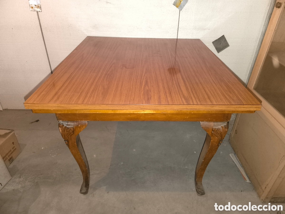 Antig&uuml;edades: Mesa extensible maciza de madera antigua - Foto 1