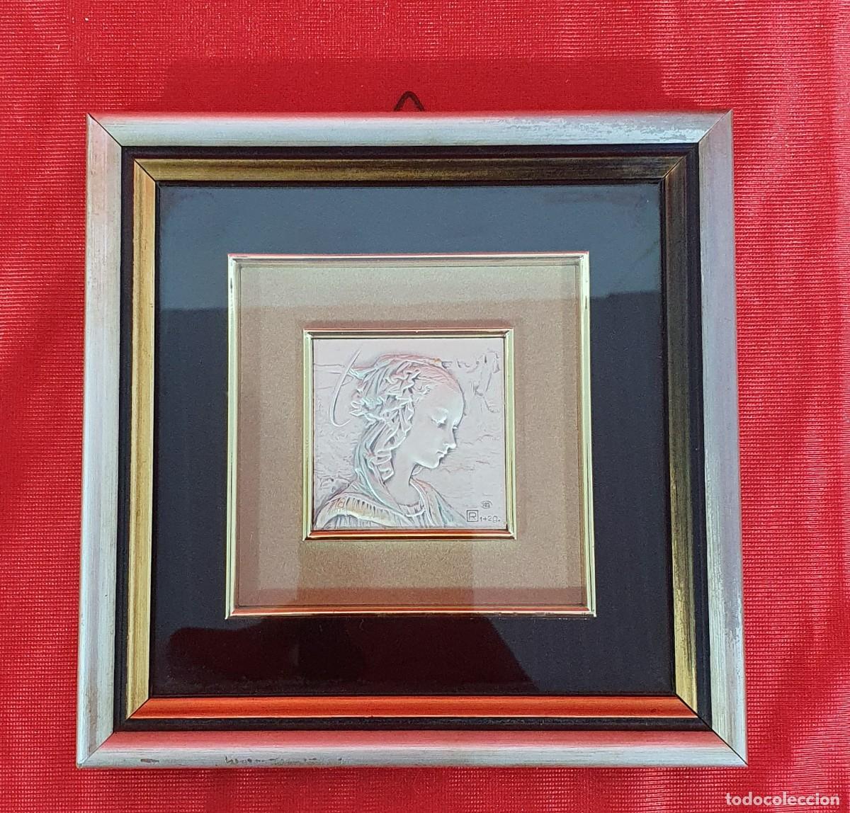 Antig&uuml;edades: CUADRO EDICION ESPECIAL CON FIGURA EN PLATA - Foto 1
