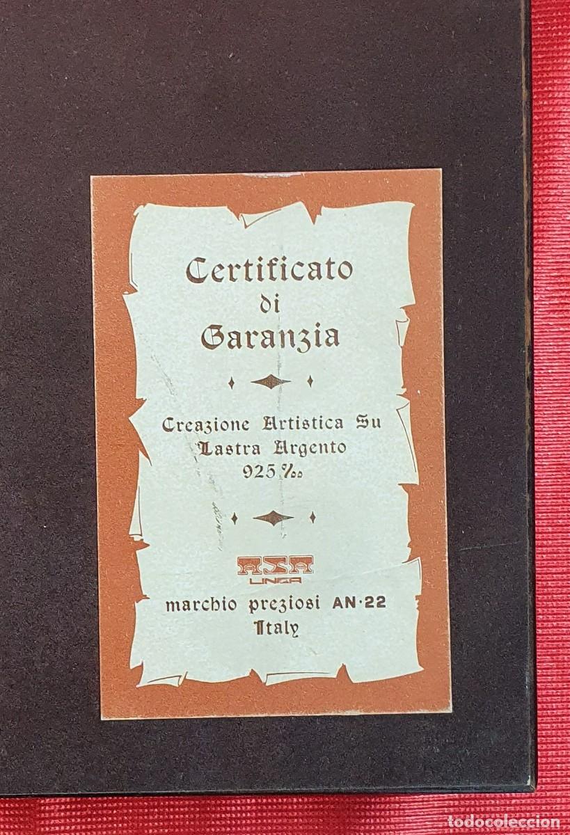 Antig&uuml;edades: CUADRO EDICION ESPECIAL CON FIGURA EN PLATA - Foto 3