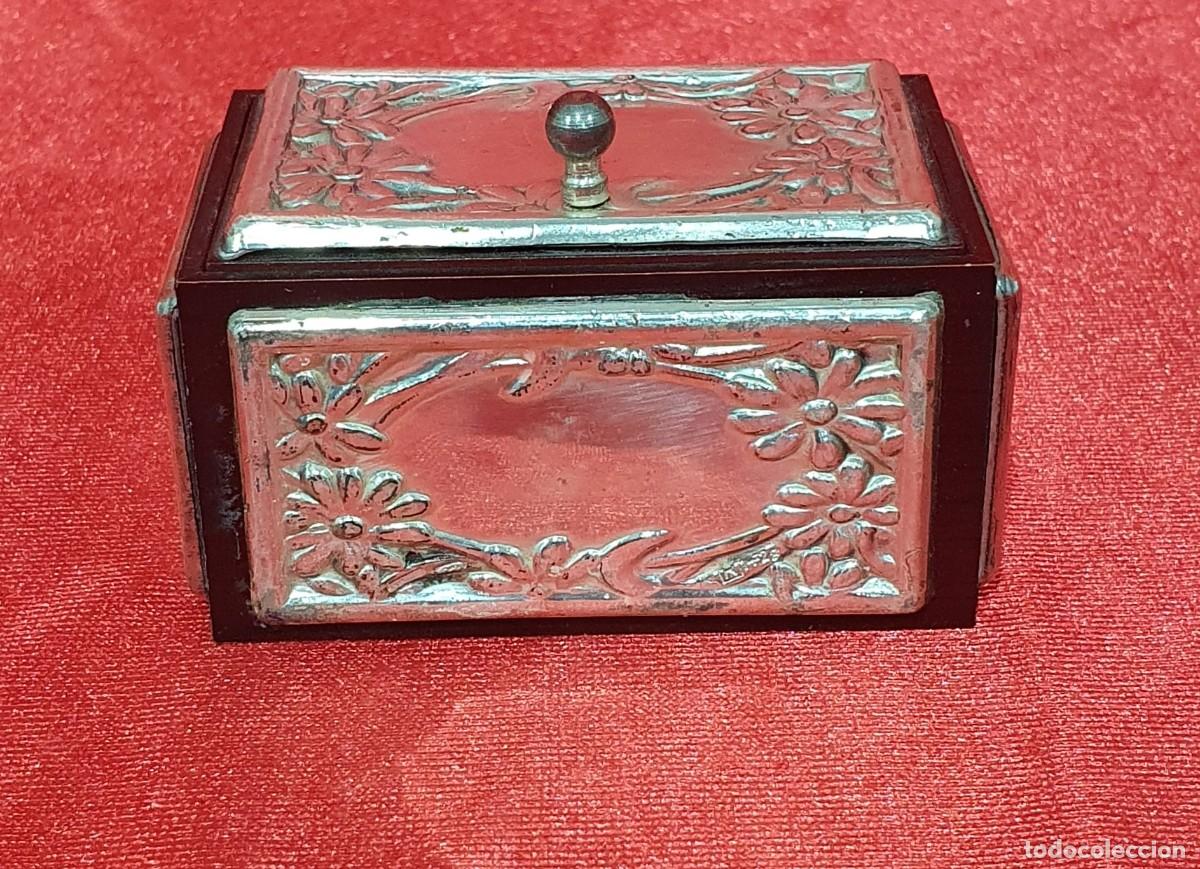 Antig&uuml;edades: Caja joyero plata de ley - Foto 1