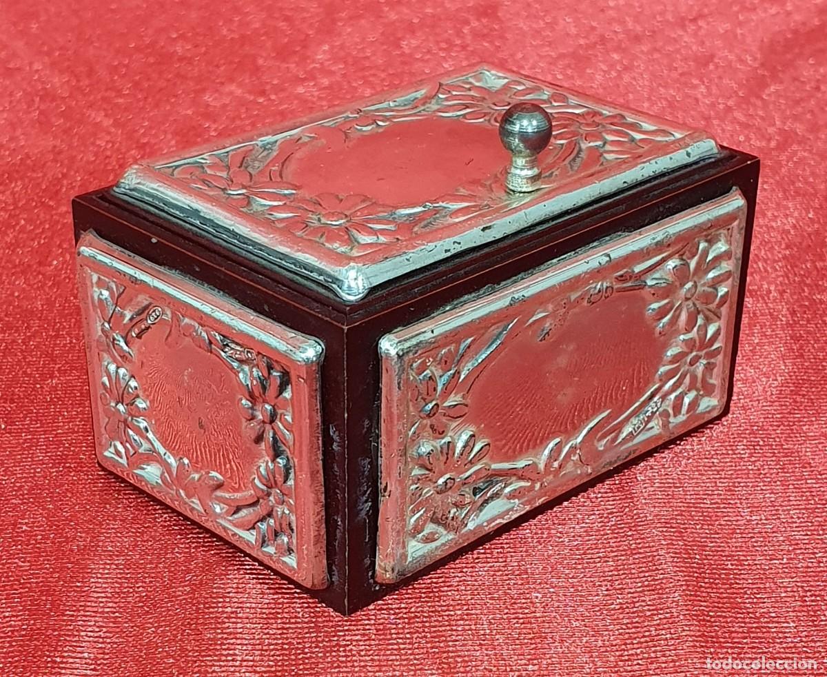 Antig&uuml;edades: Caja joyero plata de ley - Foto 2