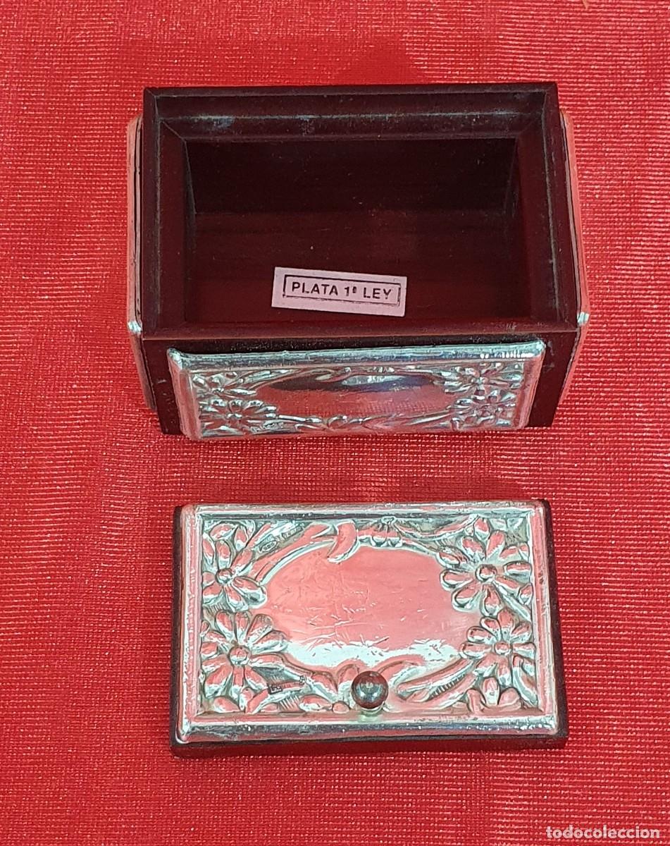 Antig&uuml;edades: Caja joyero plata de ley - Foto 3