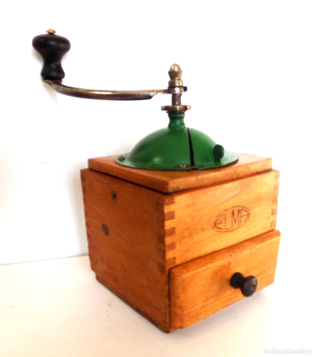 Antig&uuml;edades: MOLINILLO DE CAF&Eacute; MARCA ELMA. MADERA Y METAL. TAMA&Ntilde;O 1. ESPA&Ntilde;A. CA. 1950/1965