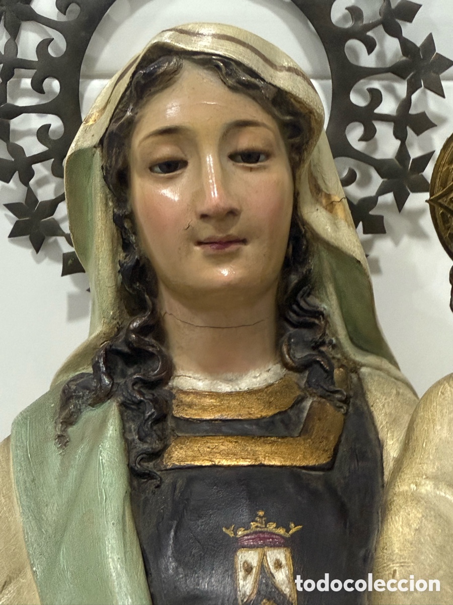 Antig&uuml;edades: ESPECTACULAR GRAN VIRGEN DEL CARMEN PPIOS 1900 - Foto 16