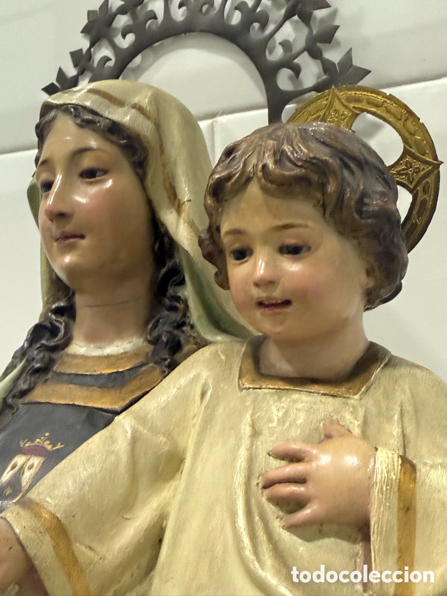 Antig&uuml;edades: ESPECTACULAR GRAN VIRGEN DEL CARMEN PPIOS 1900 - Foto 18