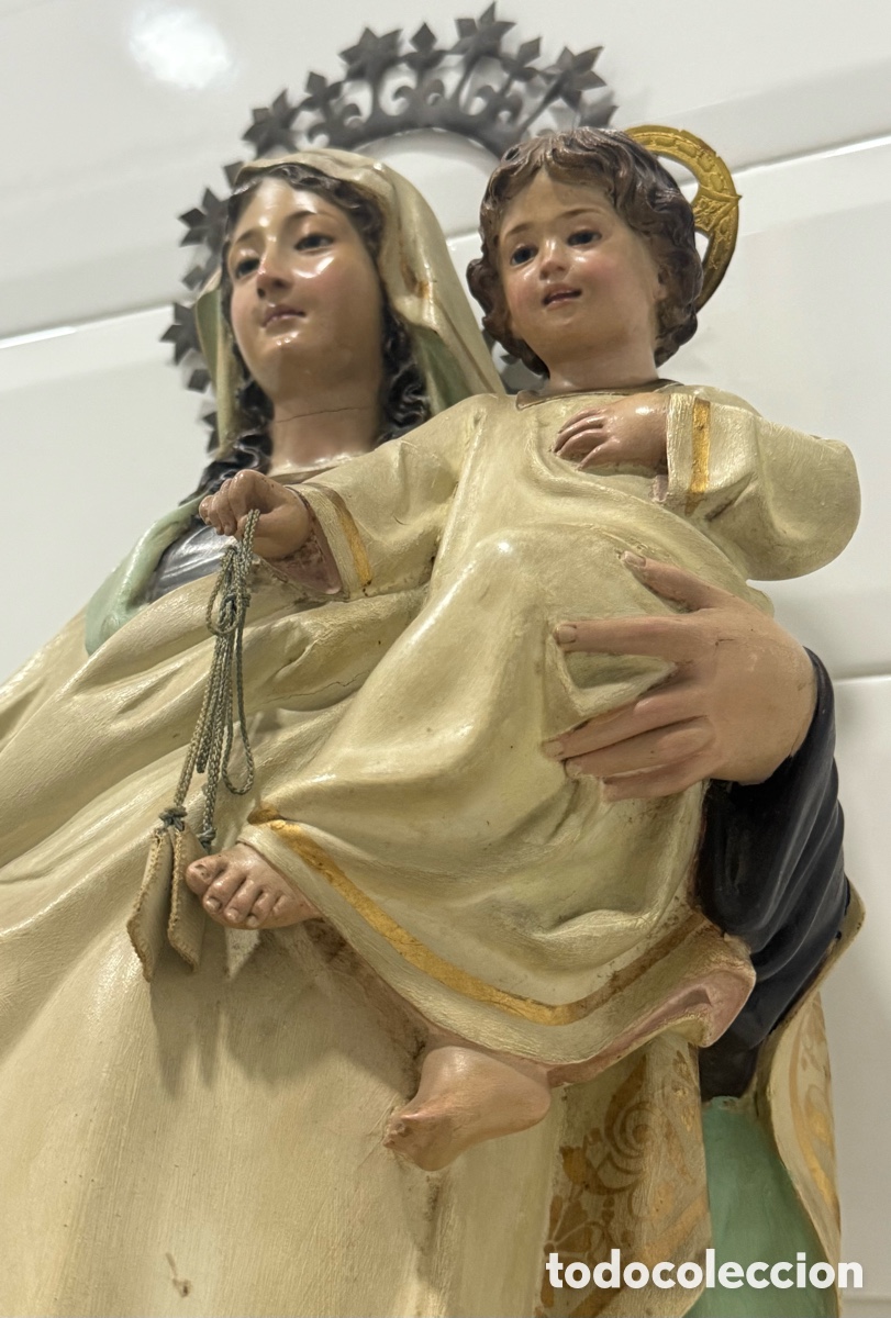 Antig&uuml;edades: ESPECTACULAR GRAN VIRGEN DEL CARMEN PPIOS 1900 - Foto 20