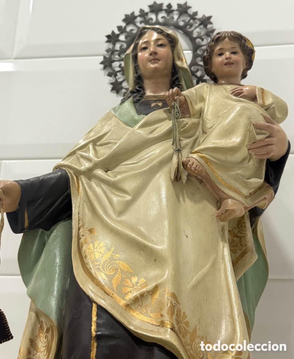 Antig&uuml;edades: ESPECTACULAR GRAN VIRGEN DEL CARMEN PPIOS 1900 - Foto 21
