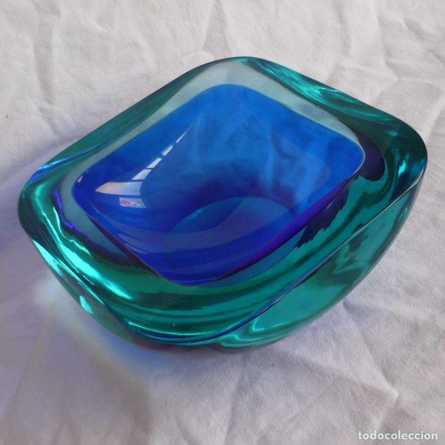 Antig&uuml;edades: Cuenco de cristal de murano sommerso - Foto 1