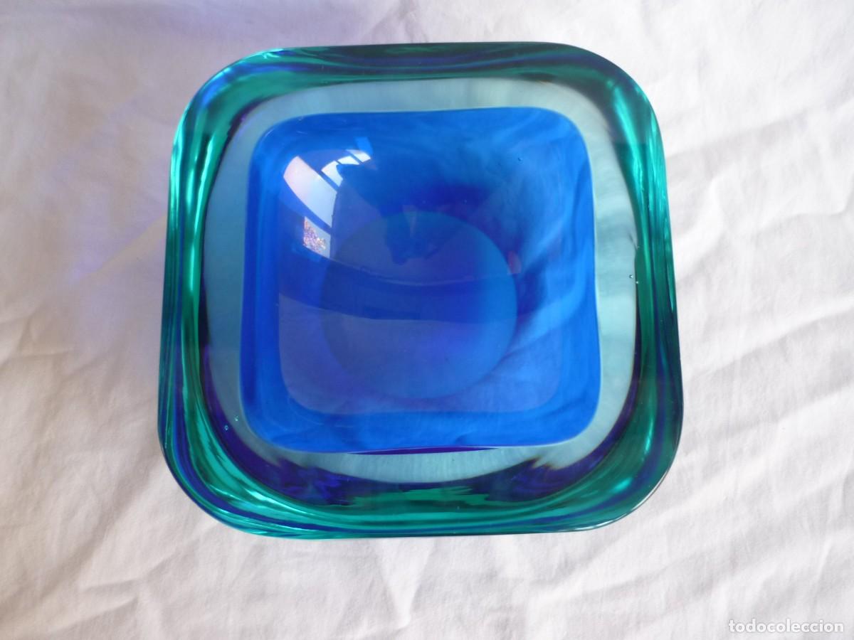 Antig&uuml;edades: Cuenco de cristal de murano sommerso - Foto 2