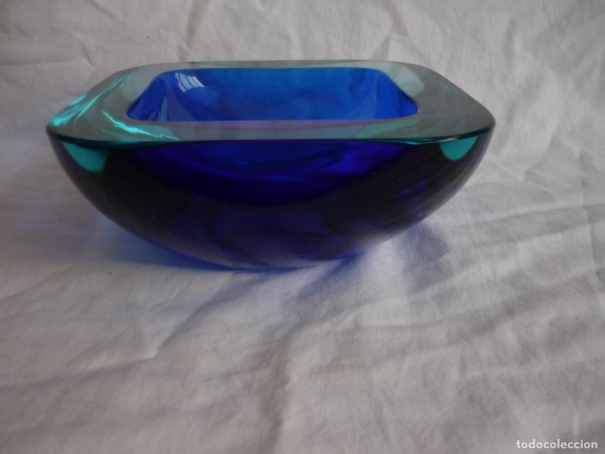 Antig&uuml;edades: Cuenco de cristal de murano sommerso - Foto 4