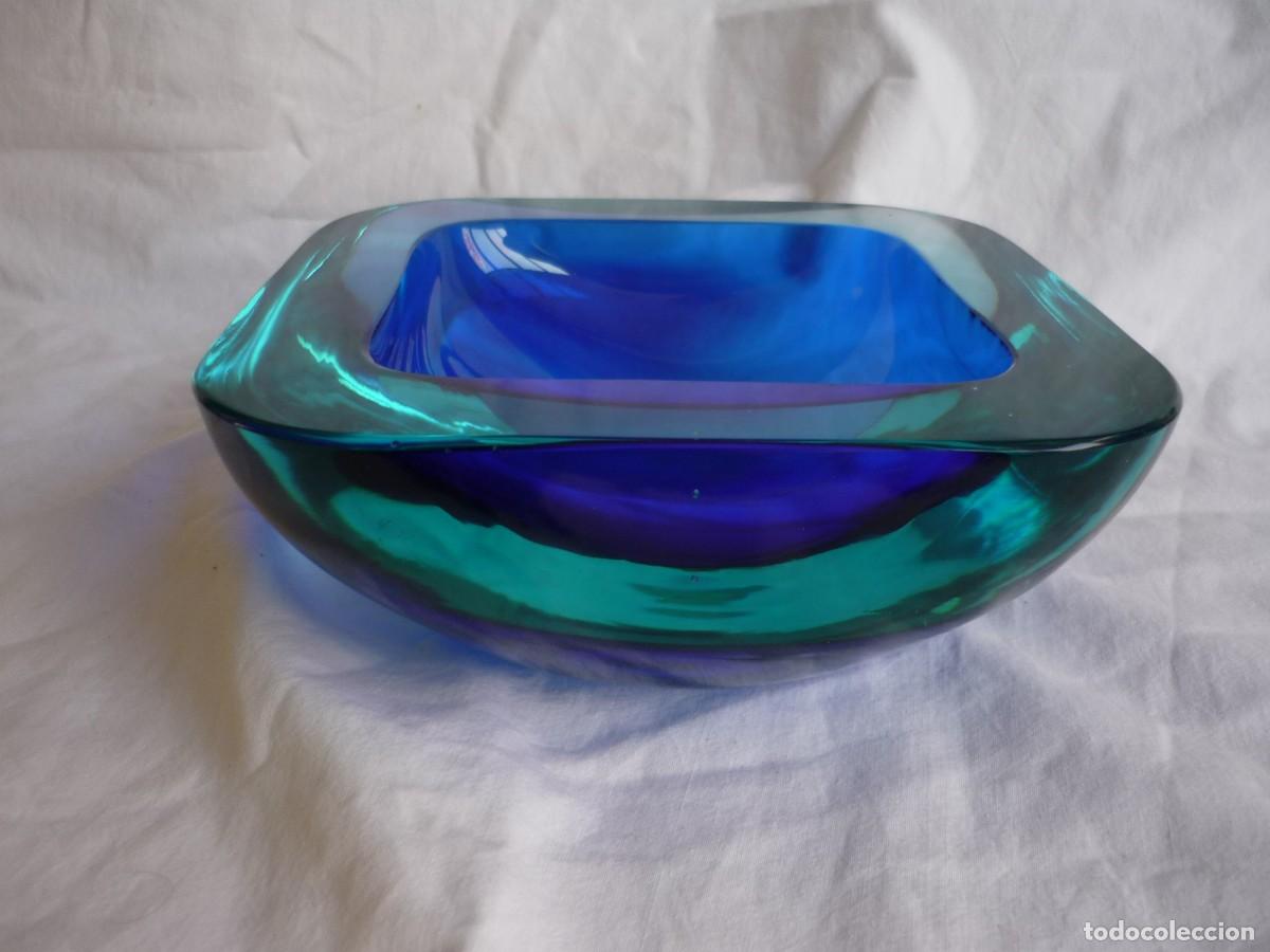 Antig&uuml;edades: Cuenco de cristal de murano sommerso - Foto 6