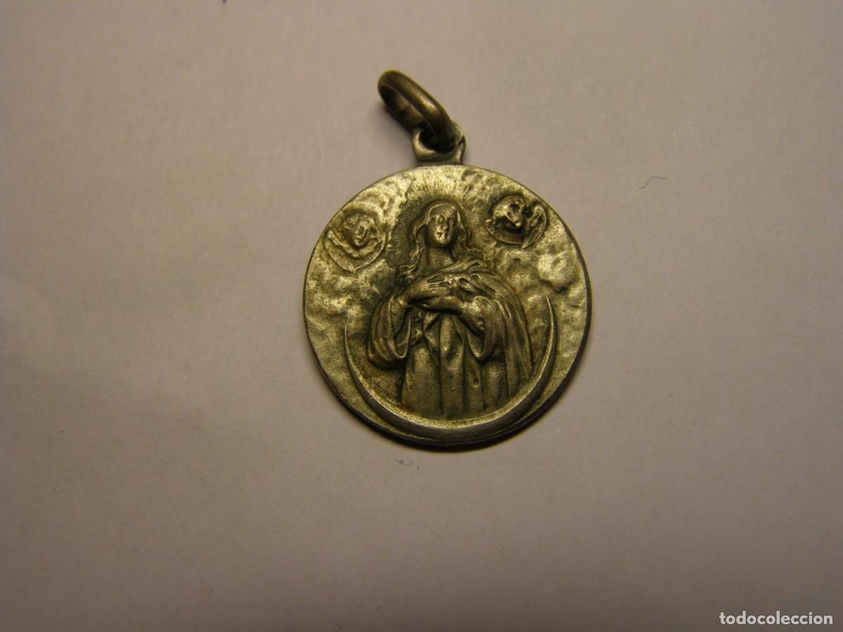 Antig&uuml;edades: Antigua medalla de la Virgen. - Foto 1
