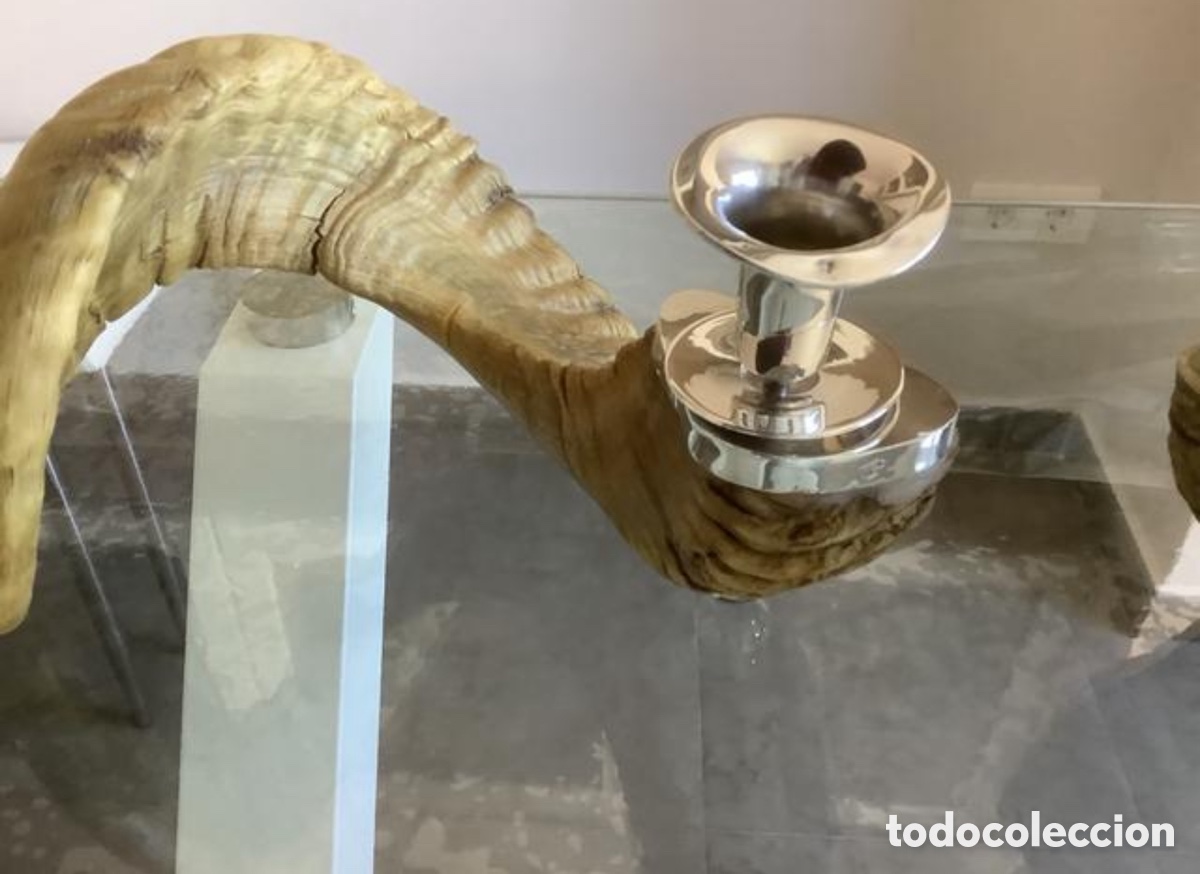 Antig&uuml;edades: Candelabros de cuernas y plata - Foto 2