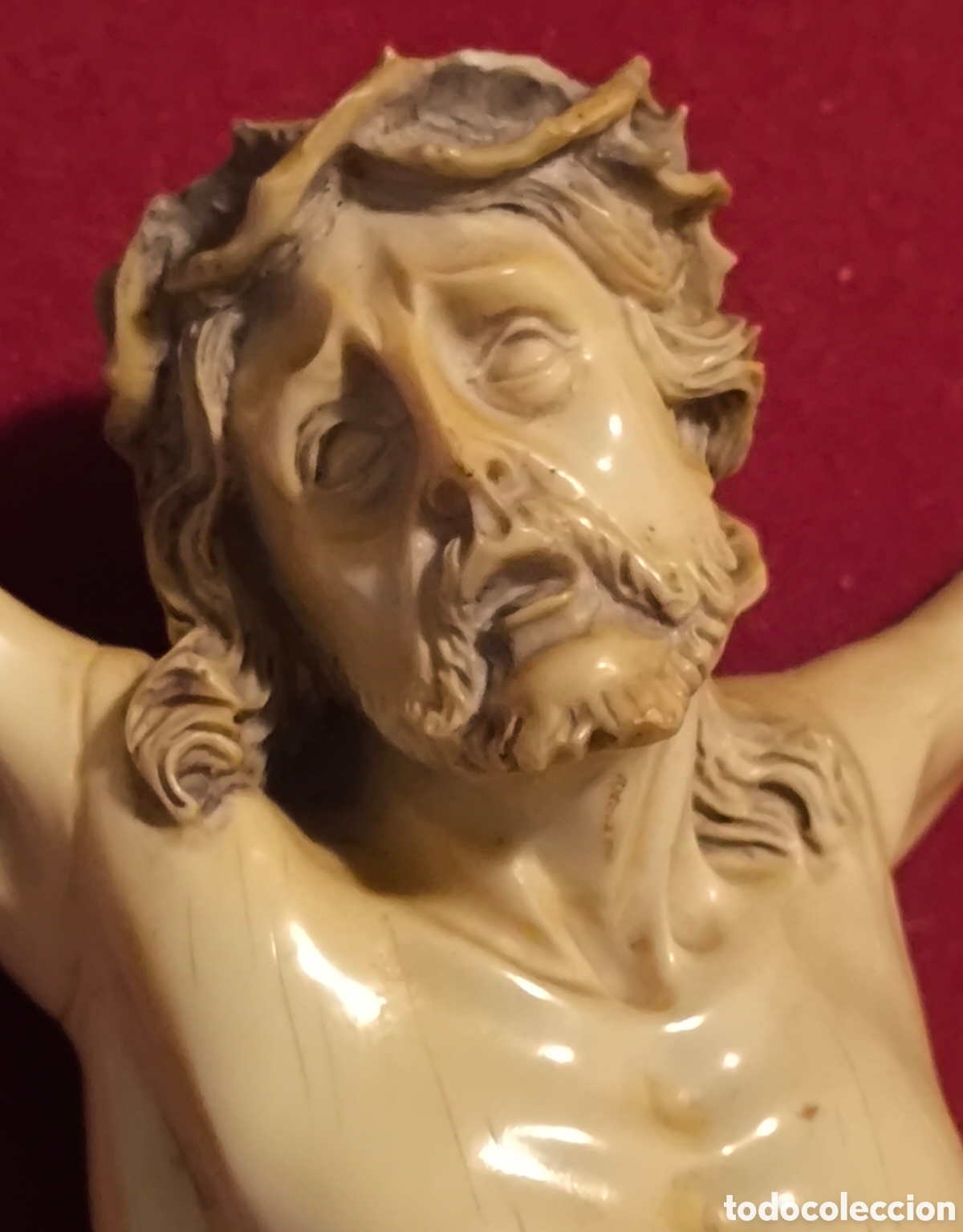Antig&uuml;edades: CRISTO FIGURA 40.0 cm. - Foto 2