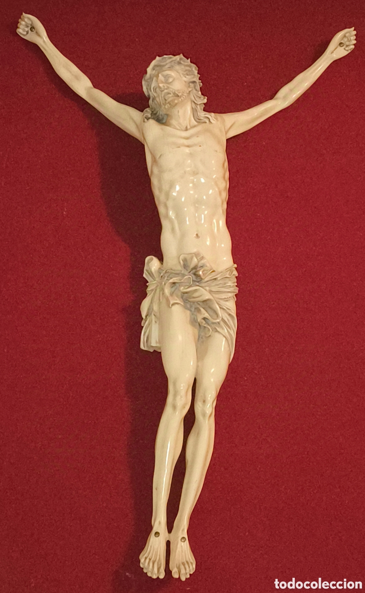 Antig&uuml;edades: CRISTO FIGURA 40.0 cm. - Foto 1