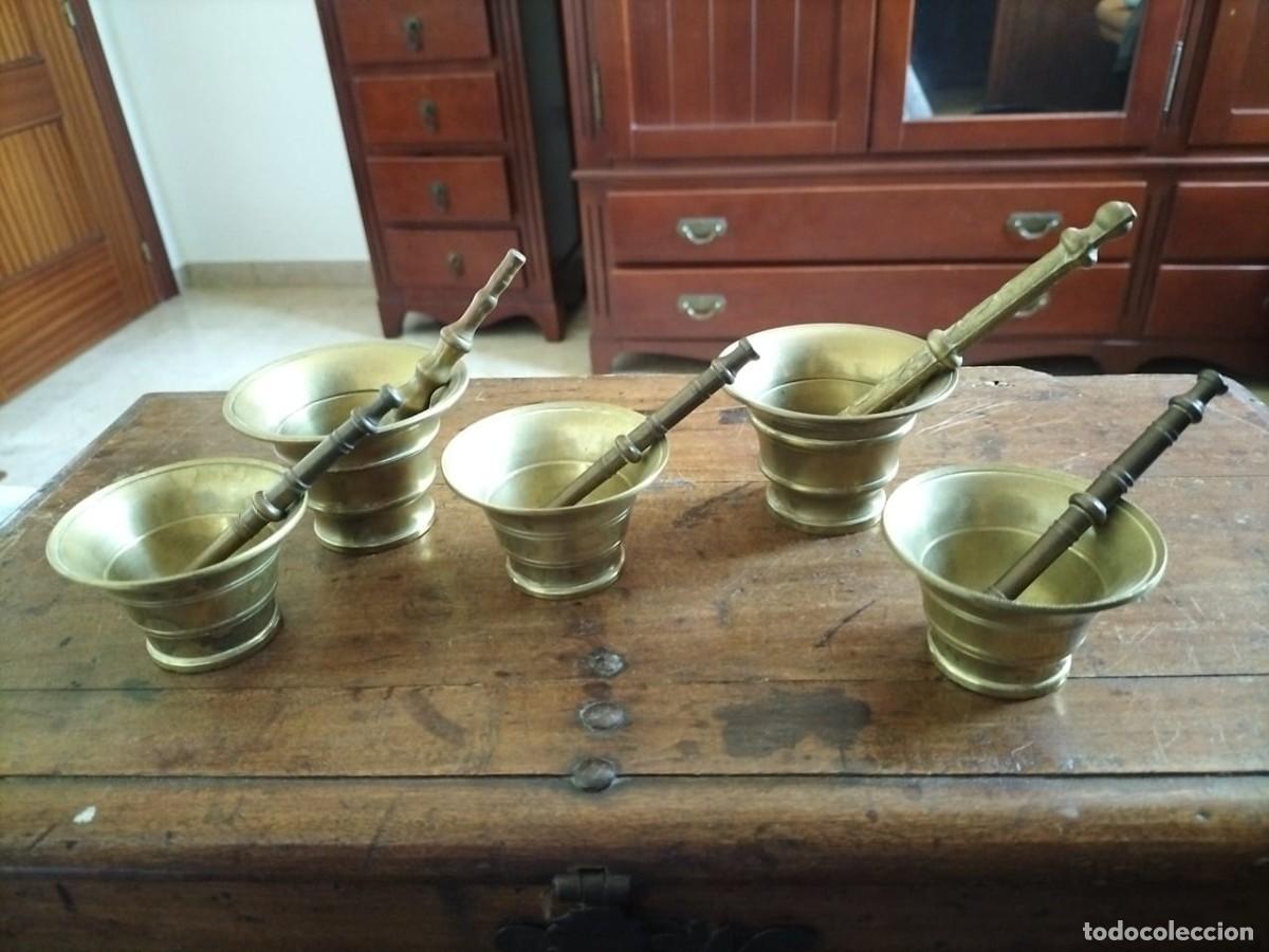 Antig&uuml;edades: Lote de 5 almirelez de bronce. - Foto 1