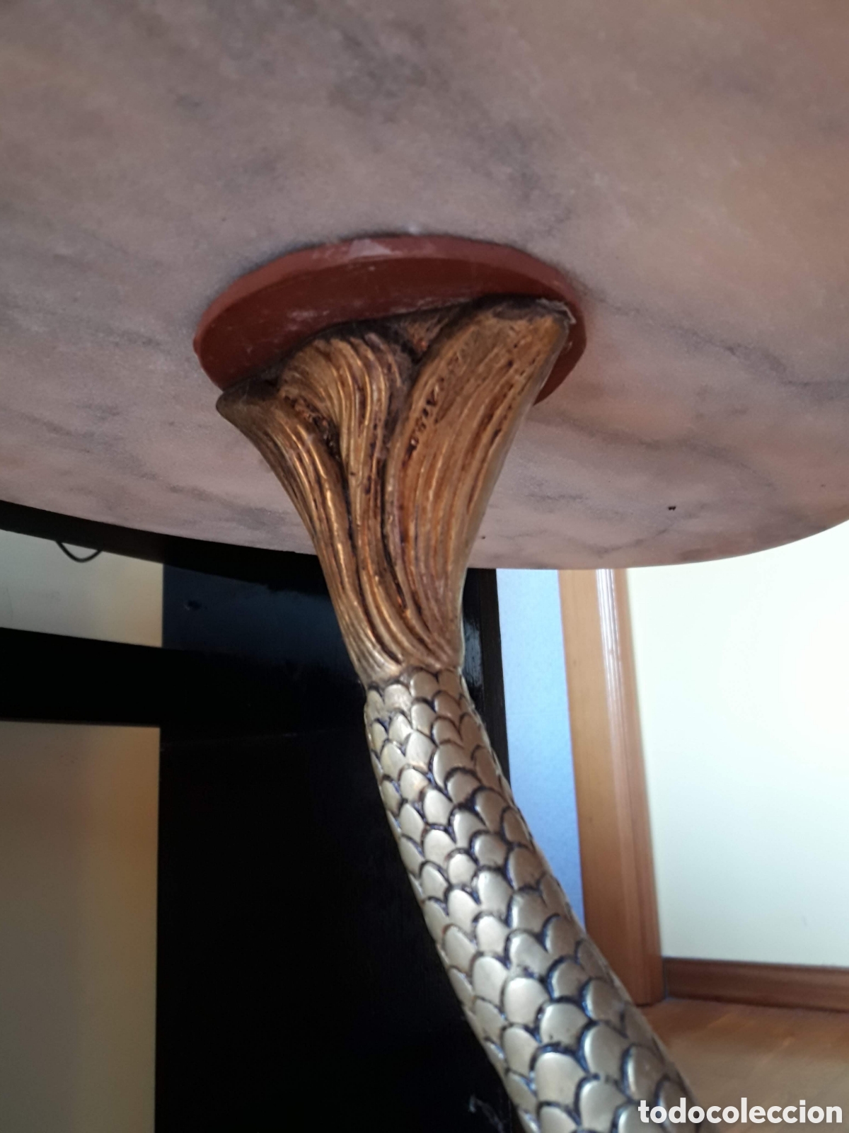 Antig&uuml;edades: MESITA DE MARMOL Y VROCE - Foto 4