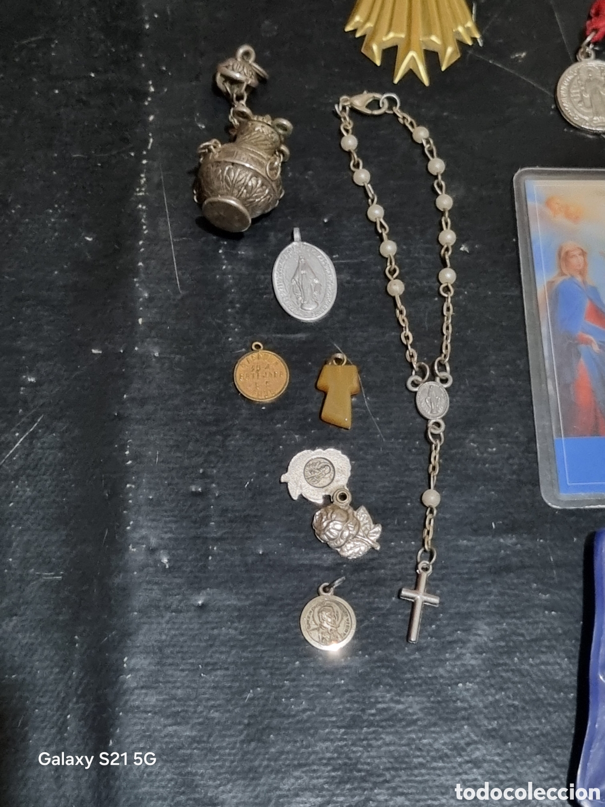 Antig&uuml;edades: LOTE DE OBJETOS RELIGIOSOS - Foto 2