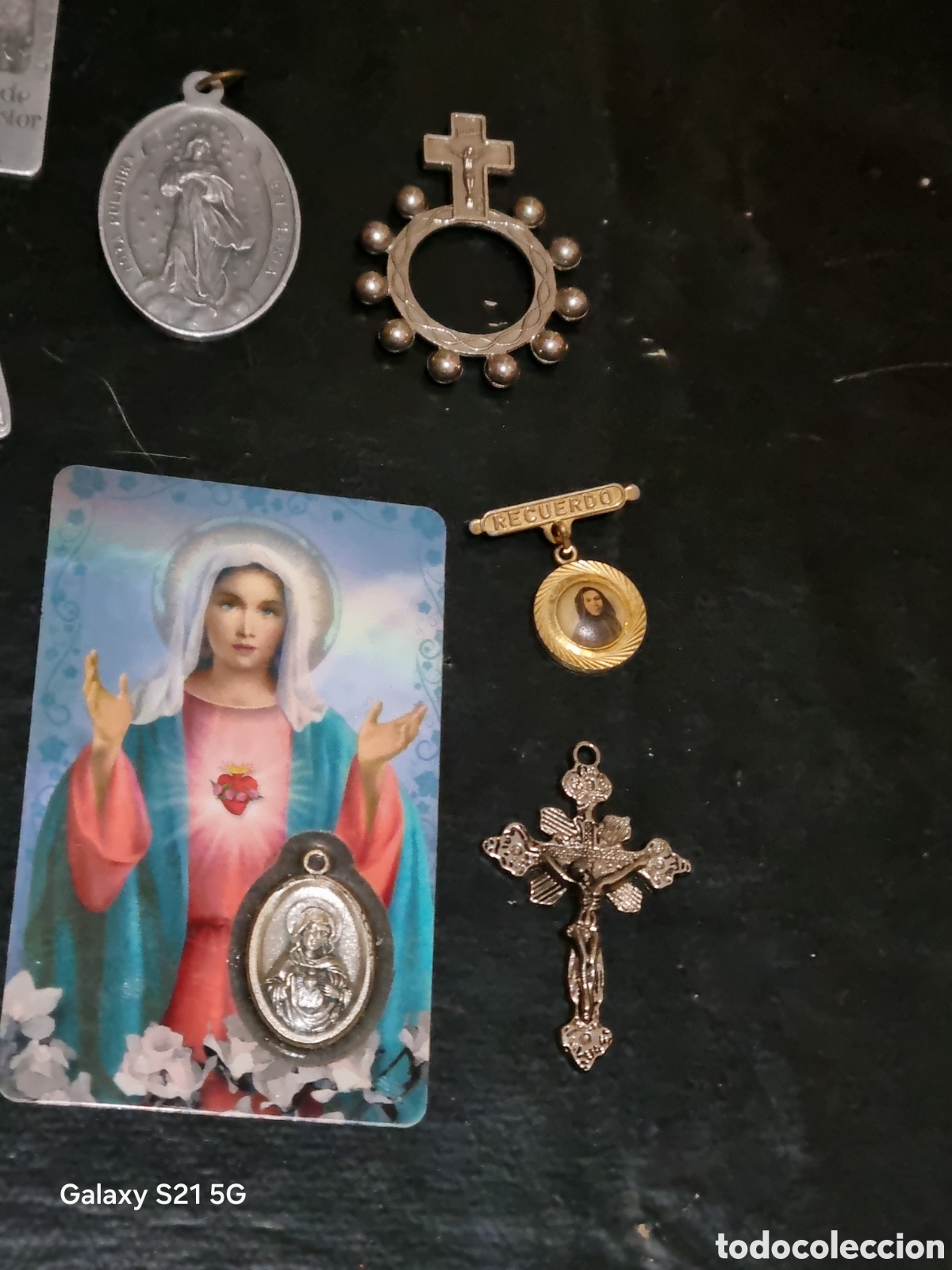 Antig&uuml;edades: LOTE DE OBJETOS RELIGIOSOS - Foto 4