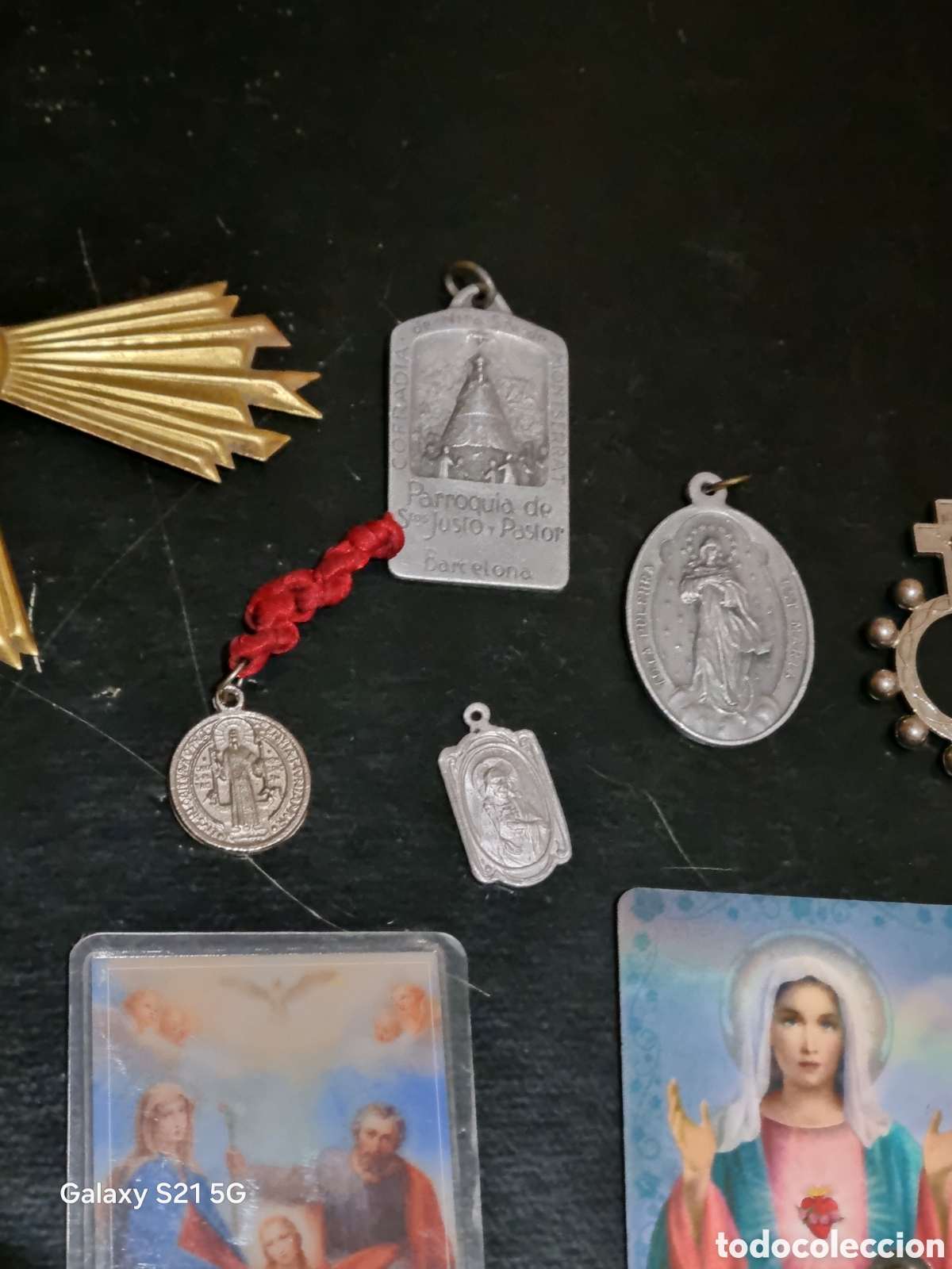 Antig&uuml;edades: LOTE DE OBJETOS RELIGIOSOS - Foto 5