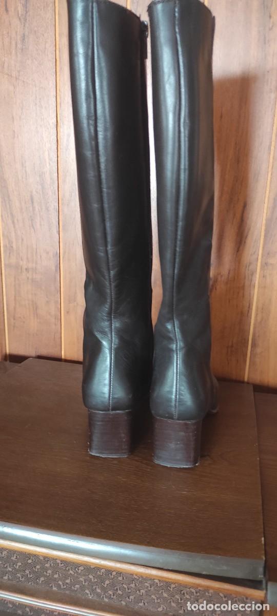 Antig&uuml;edades: BOTAS DE PIEL MARRON NUMERO 36. - Foto 3