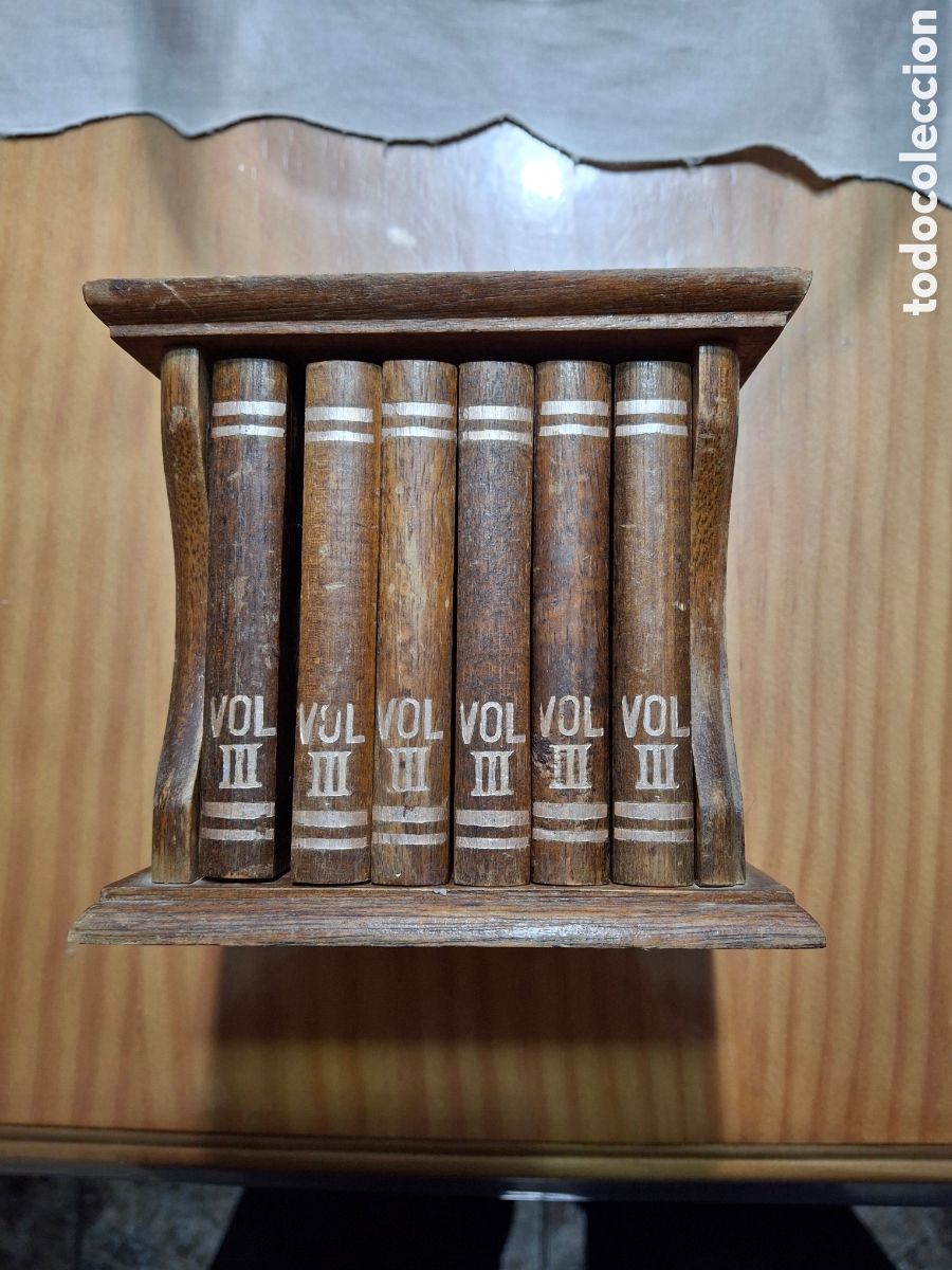 Antig&uuml;edades: 6 Posavasos de madera - Foto 1