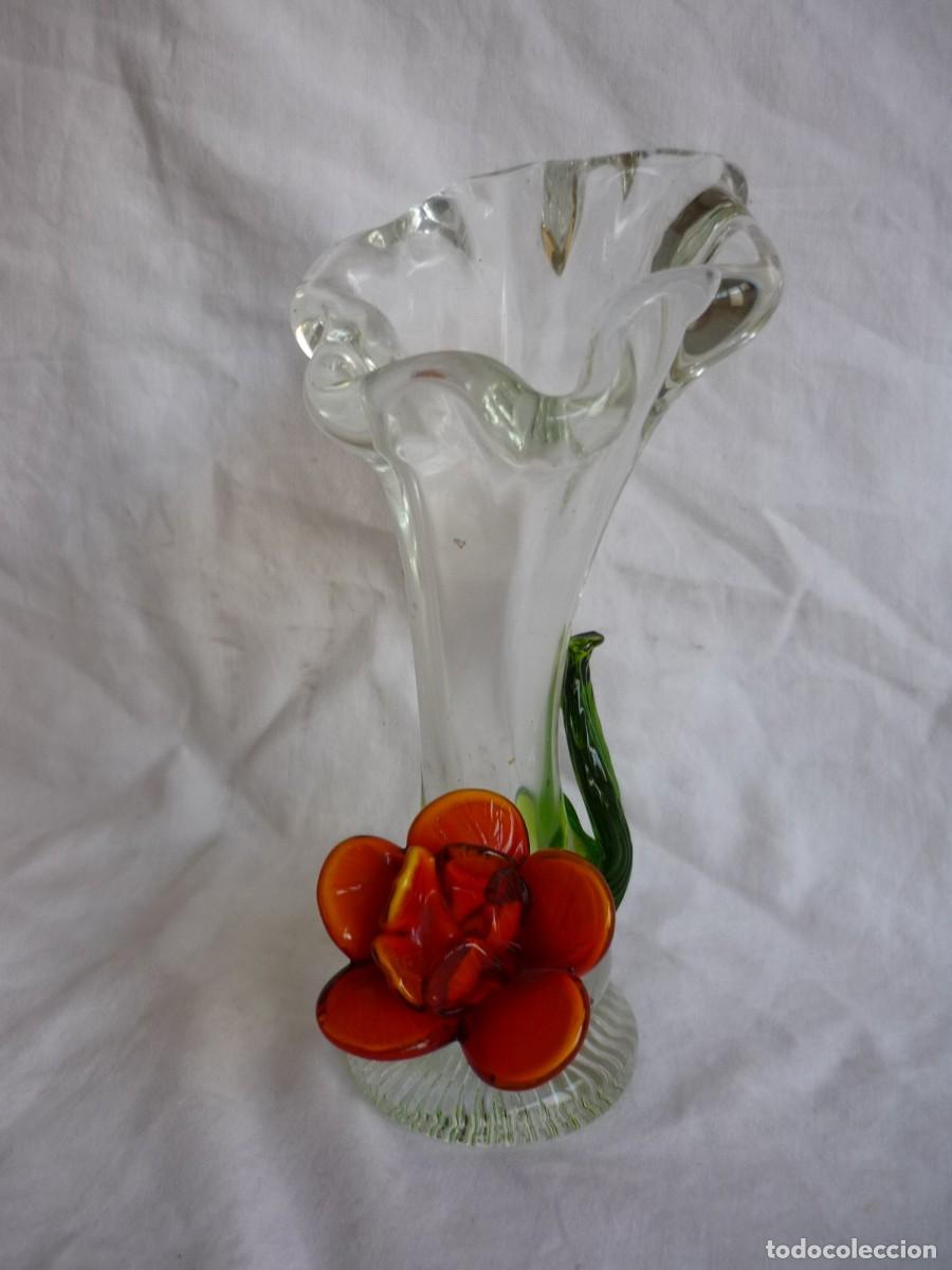 Antig&uuml;edades: Florero en cristal de murano - Foto 2