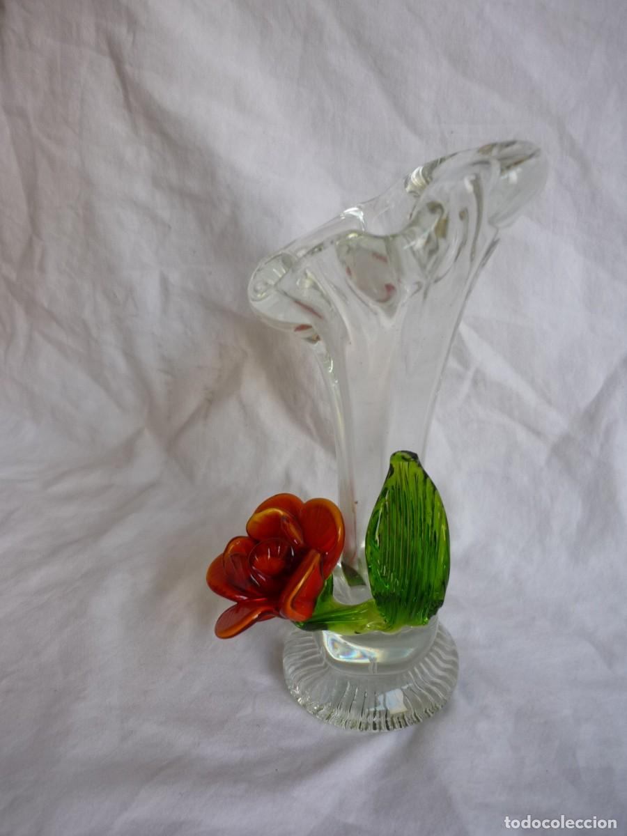 Antig&uuml;edades: Florero en cristal de murano - Foto 7