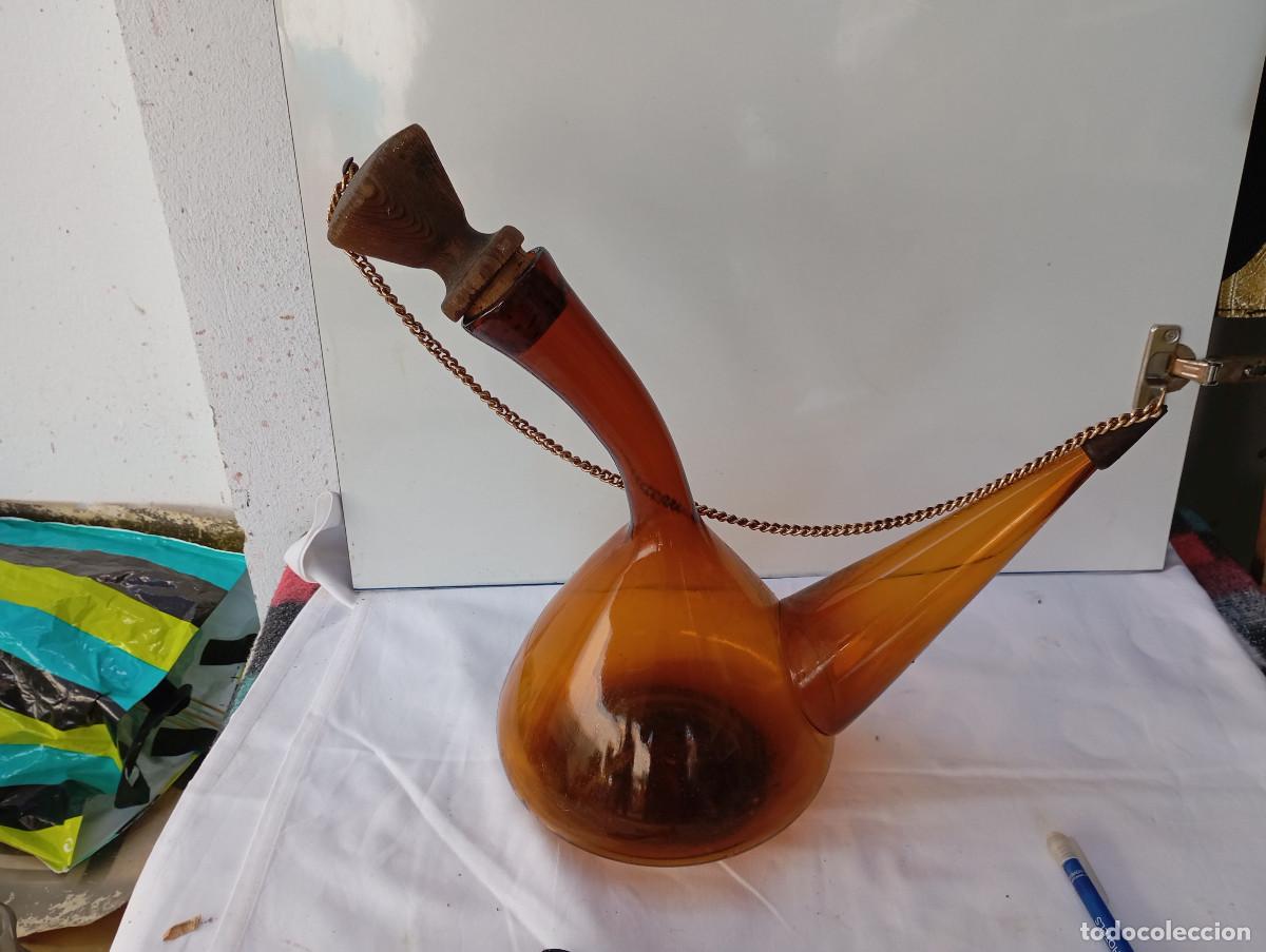 Antig&uuml;edades: bitijo de cristal marron - Foto 1
