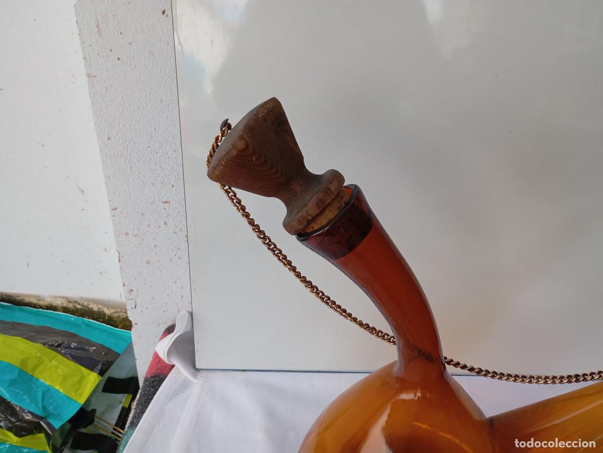 Antig&uuml;edades: bitijo de cristal marron - Foto 2