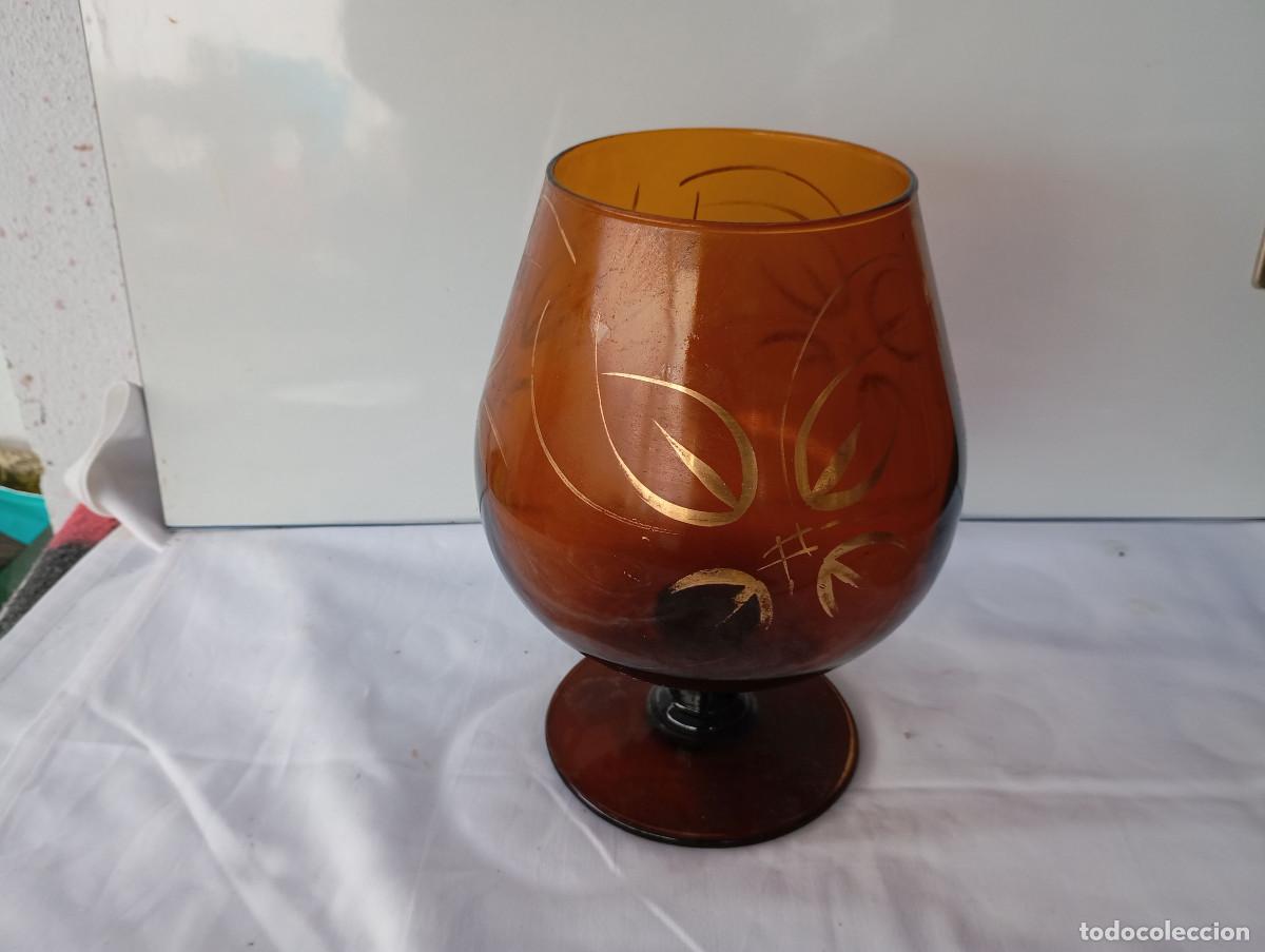 Antig&uuml;edades: centro de mesa copon cristal marron - Foto 1