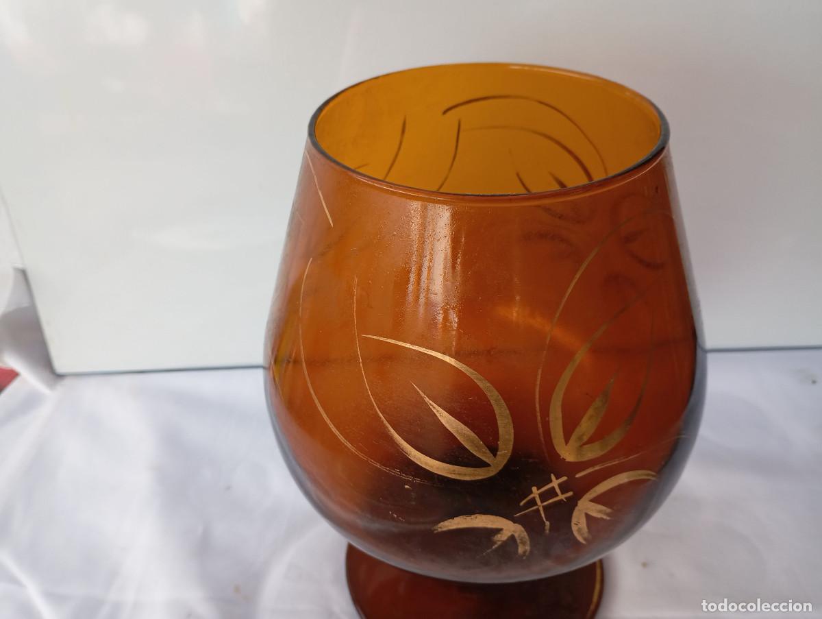Antig&uuml;edades: centro de mesa copon cristal marron - Foto 2