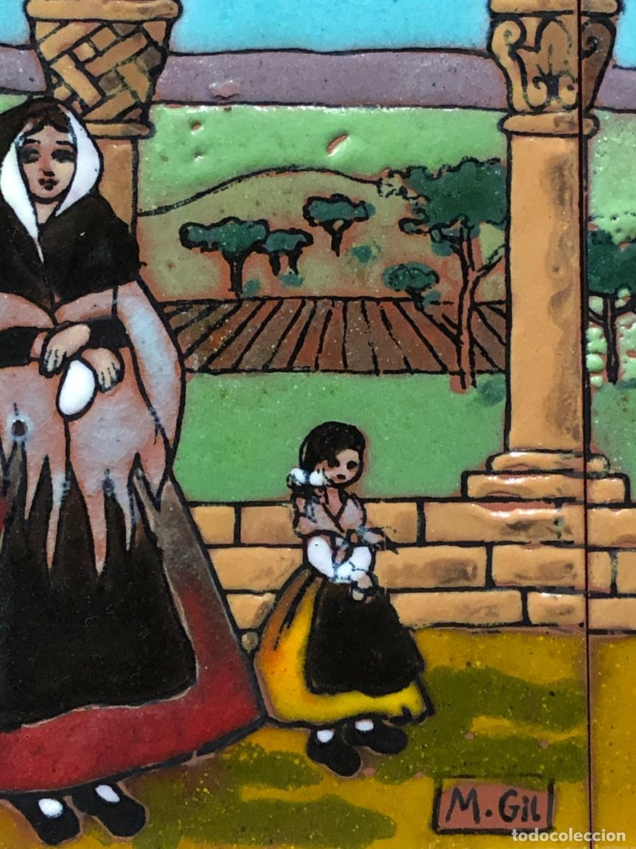 Antig&uuml;edades: PANEL DE AZULEJOS TEMA SEGOVIANO, ESTILO ZULOAGA - Foto 9