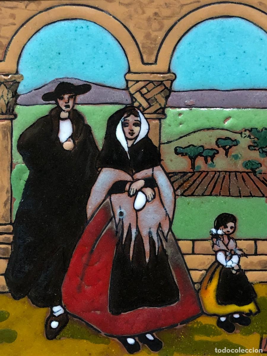 Antig&uuml;edades: PANEL DE AZULEJOS TEMA SEGOVIANO, ESTILO ZULOAGA - Foto 10
