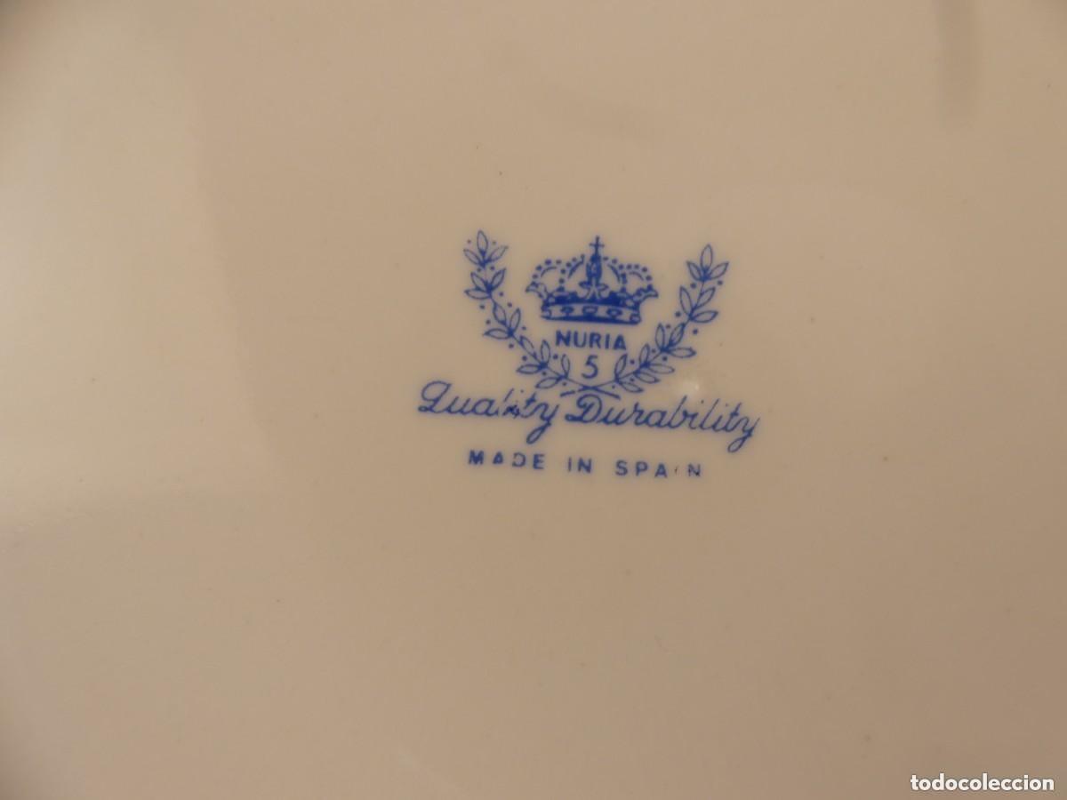 Antig&uuml;edades: PLATO DE PORCELANA MARCA NURIA - Foto 4